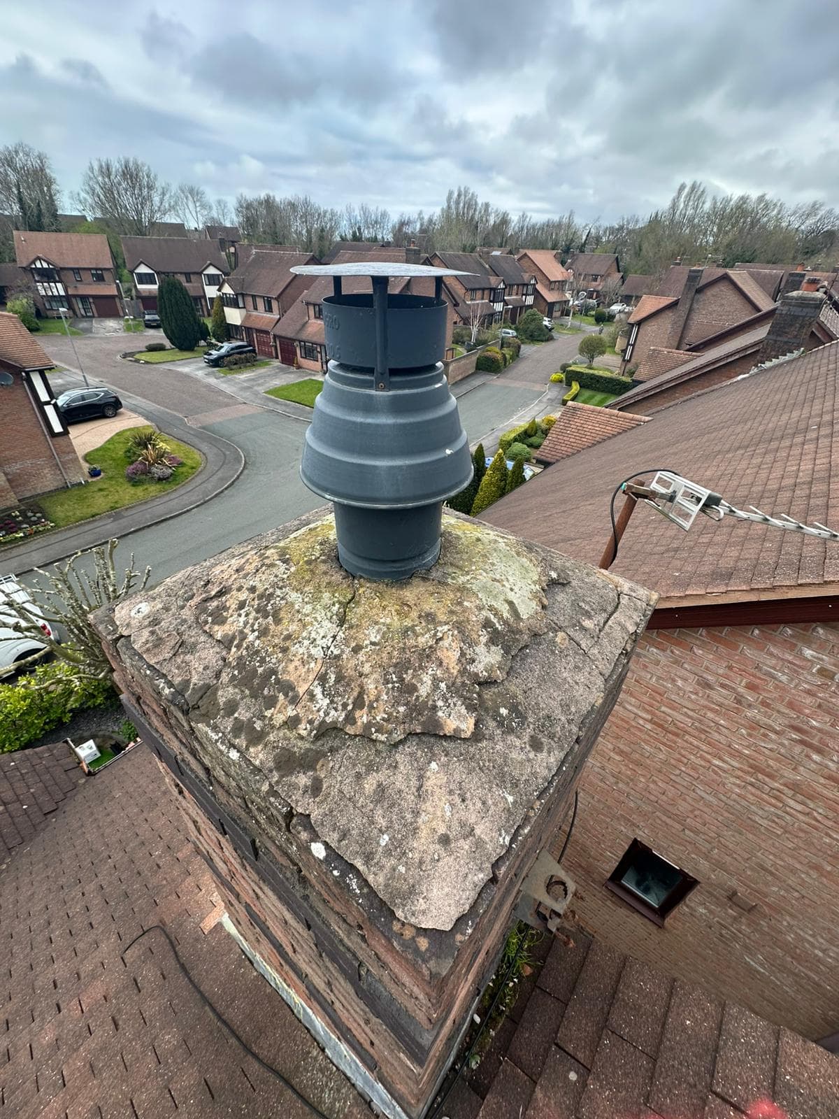 Chimney repoint, terrace in Crosby, completed