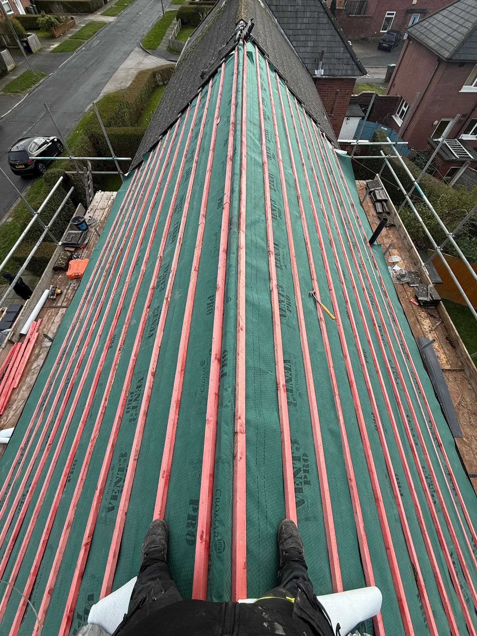 Marley Edgemere reroof, semi in Allerton, completed